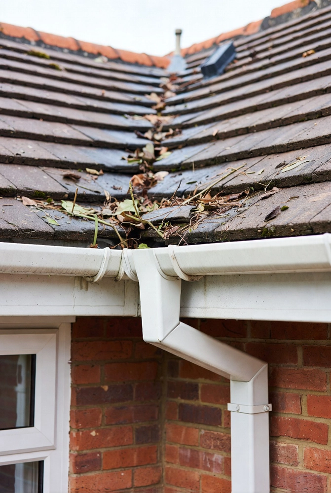 Roof before cleaning